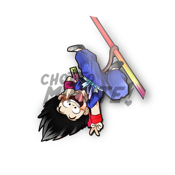 Kid Goku Corner Hanging Sticker!